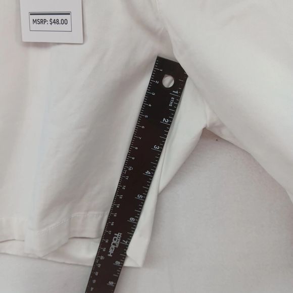 NWT Denim & Flower Women MSRP $48 White Chino Bermuda Style Shorts SZ 29 Stretch - Picture 12 of 16